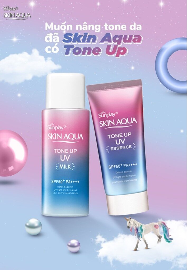 kem chống nắng sunplay nâng tone lavender
