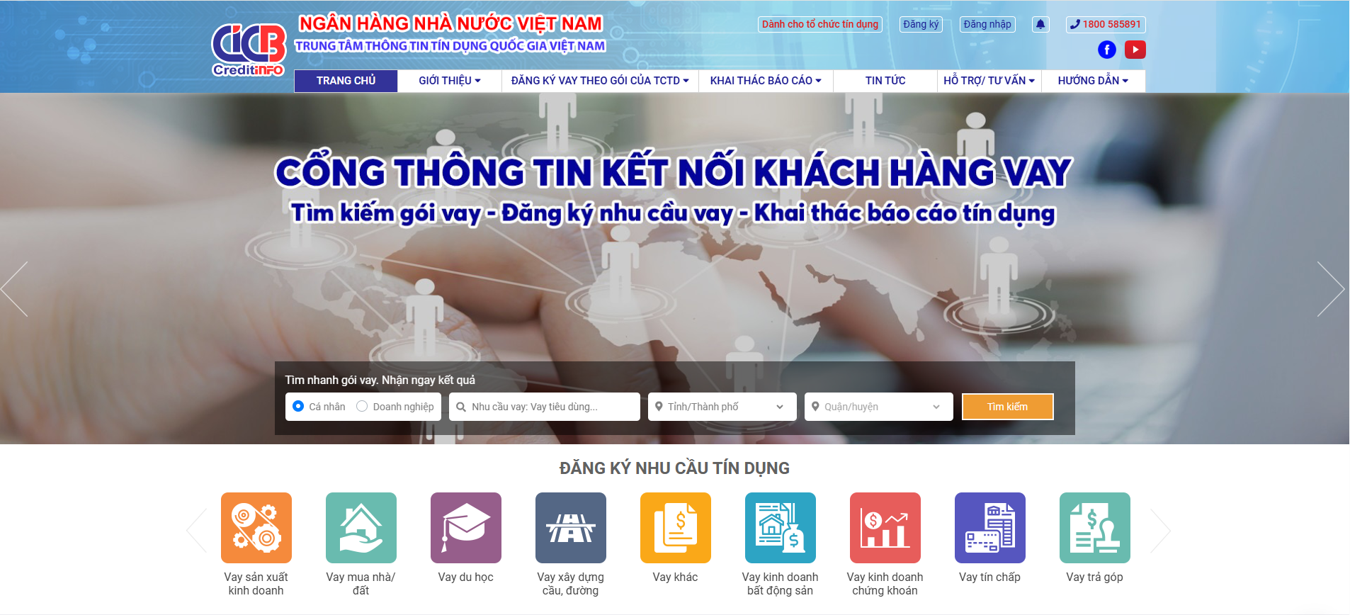Kiểm tra nợ xấu trên CIC qua website