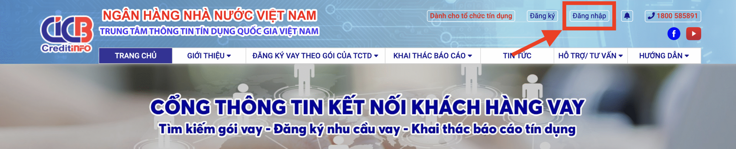 tổng đài kiểm tra nợ xấu đăng nhập