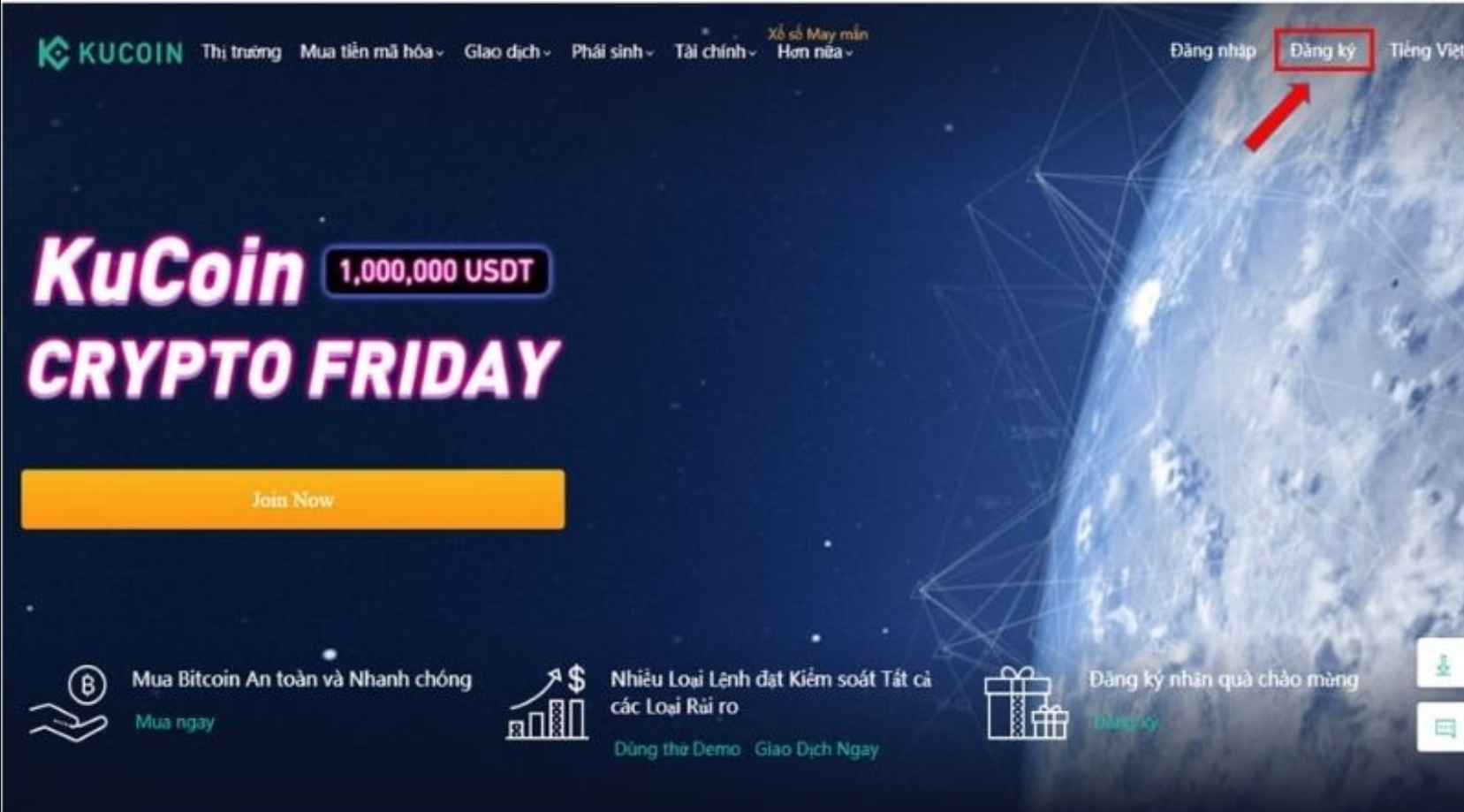 đăng ký tài khoản KuCoin