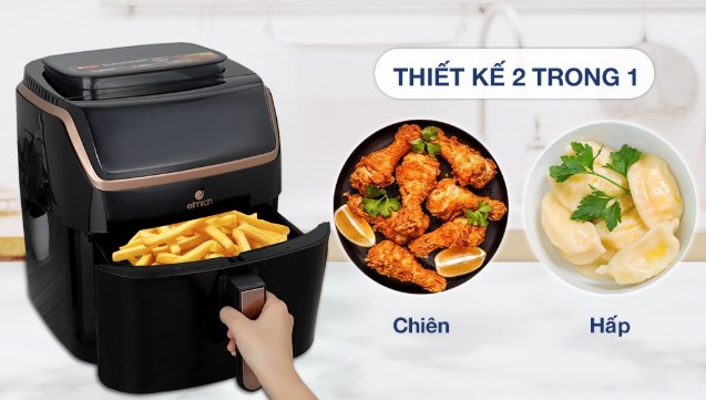 Chiên và hấp trong 1 thiết bị