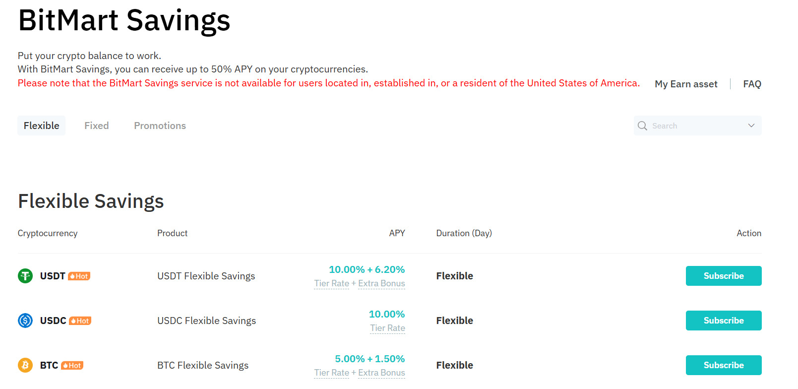 đánh giá sàn Bitmart savings