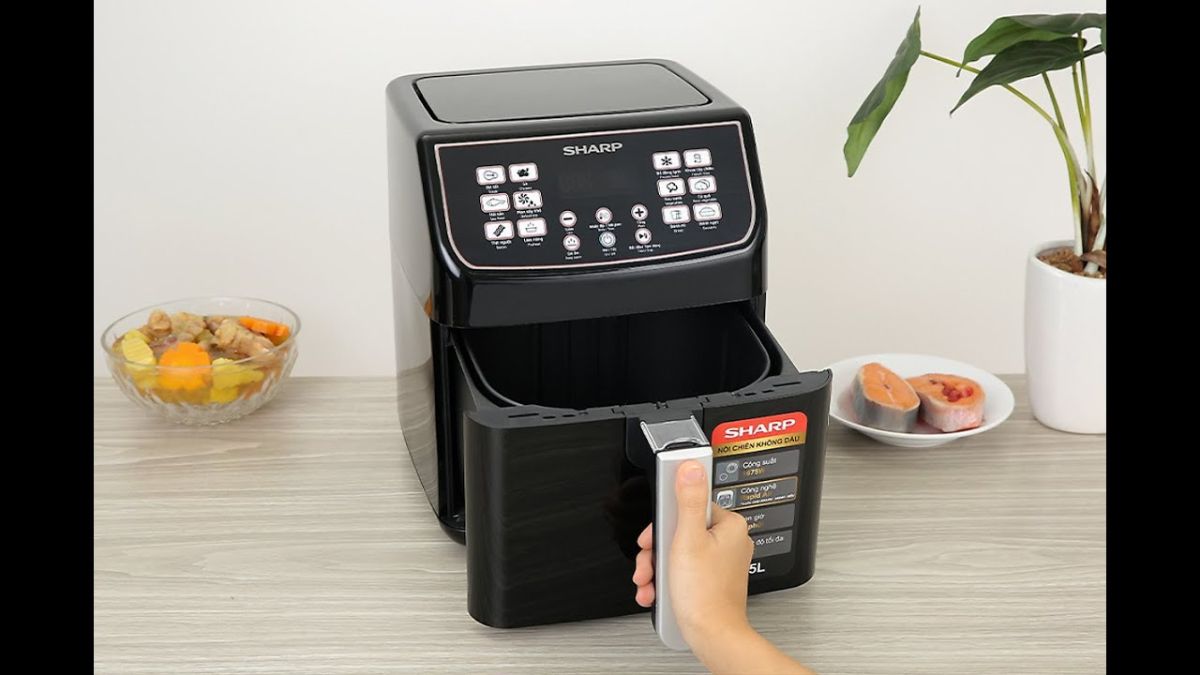 Cách sử dụng nồi chiên không dầu Sharp KF-AF55EV-ST