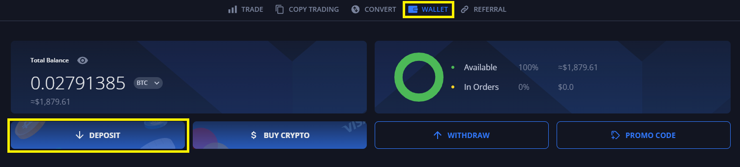 Nạp tiền bước 1