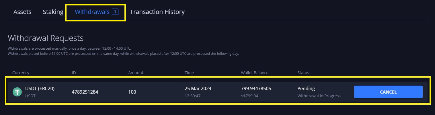 Rút tiền bước 5