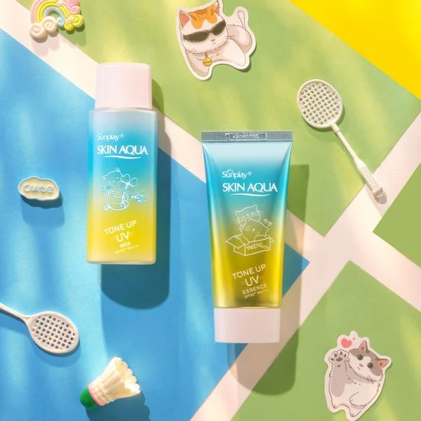 kem chống nắng sunplay nâng tone mint green