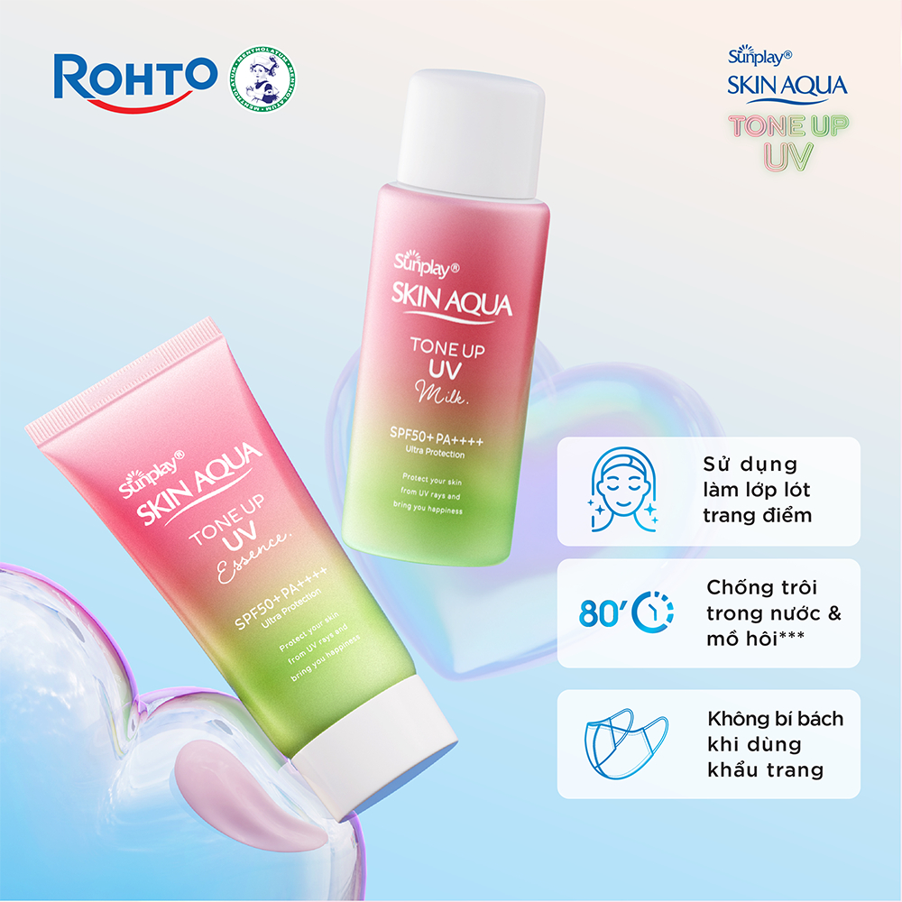 kem chống nắng sunplay nâng tone rose