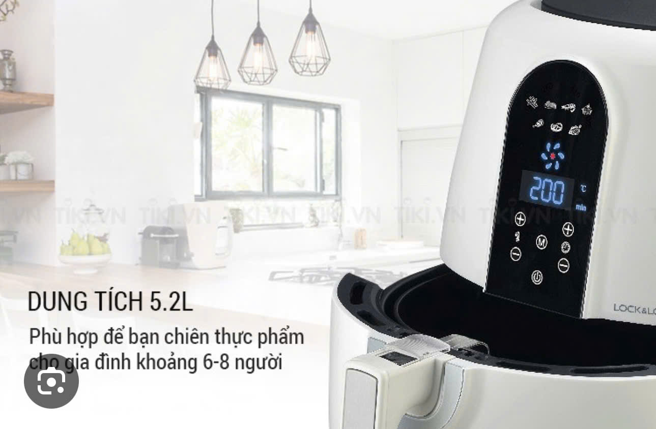 Nồi chiên không dầu có dung tích lớn