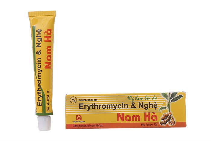 cách điều trị mụn nhọt bằng Erythromycin 4%