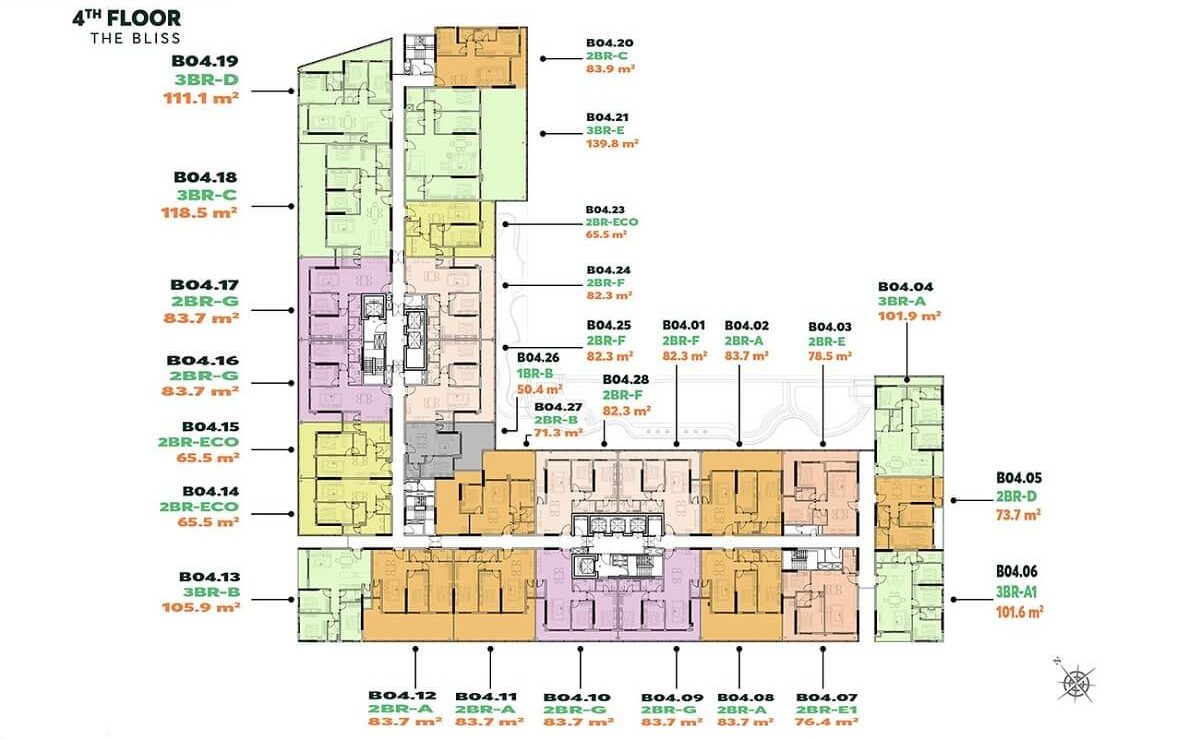 Mặt bằng chi tiết dự án Urban Green