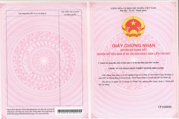 Dự án Glory Heights sở hữu đầy đủ giấy tờ pháp lí theo quy định