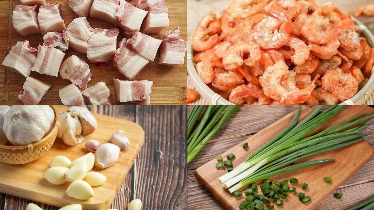 Sơ chế nguyên liệu để làm món kho quẹt ngon