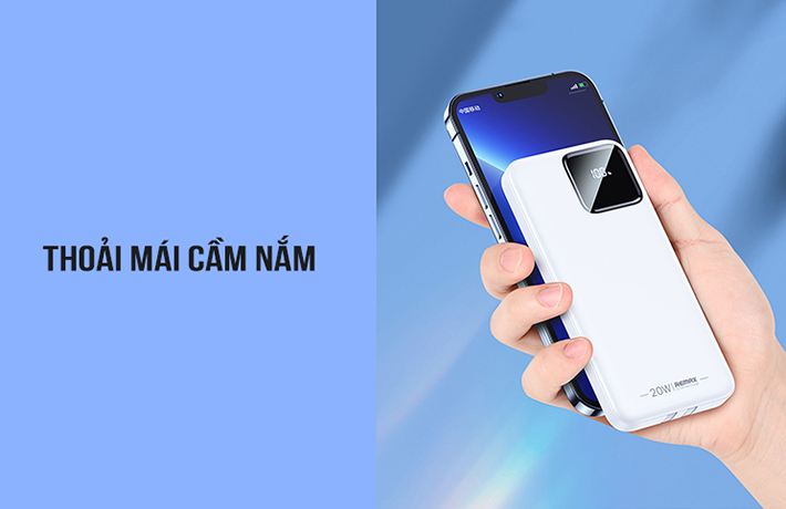 Sạc dự phòng Remax RPP 500 có thiết kế mỏng nhẹ như smartphone