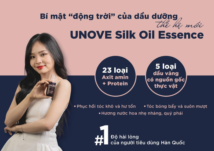 Thành phần "Tinh chất vàng" của Unove Silk Oil