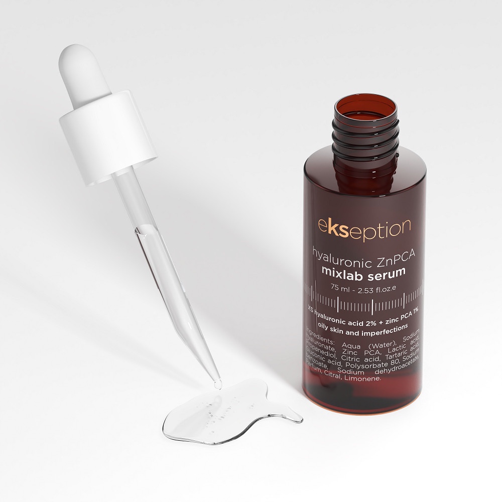 Về kết cấu Serum kẽm Ekseption Hyaluronic ZnPCA Mixlab