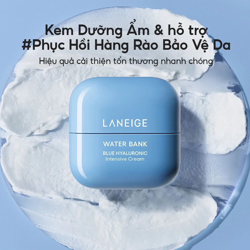 Kem dưỡng ẩm Laneige Water Bank Blue HA Intensive